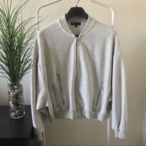 ZARA | Zip-Up Sweatshirt Jacket